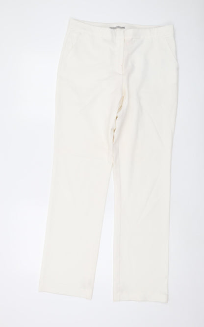 Womens UK Size S Collection Regular Fit  Ivory Trousers