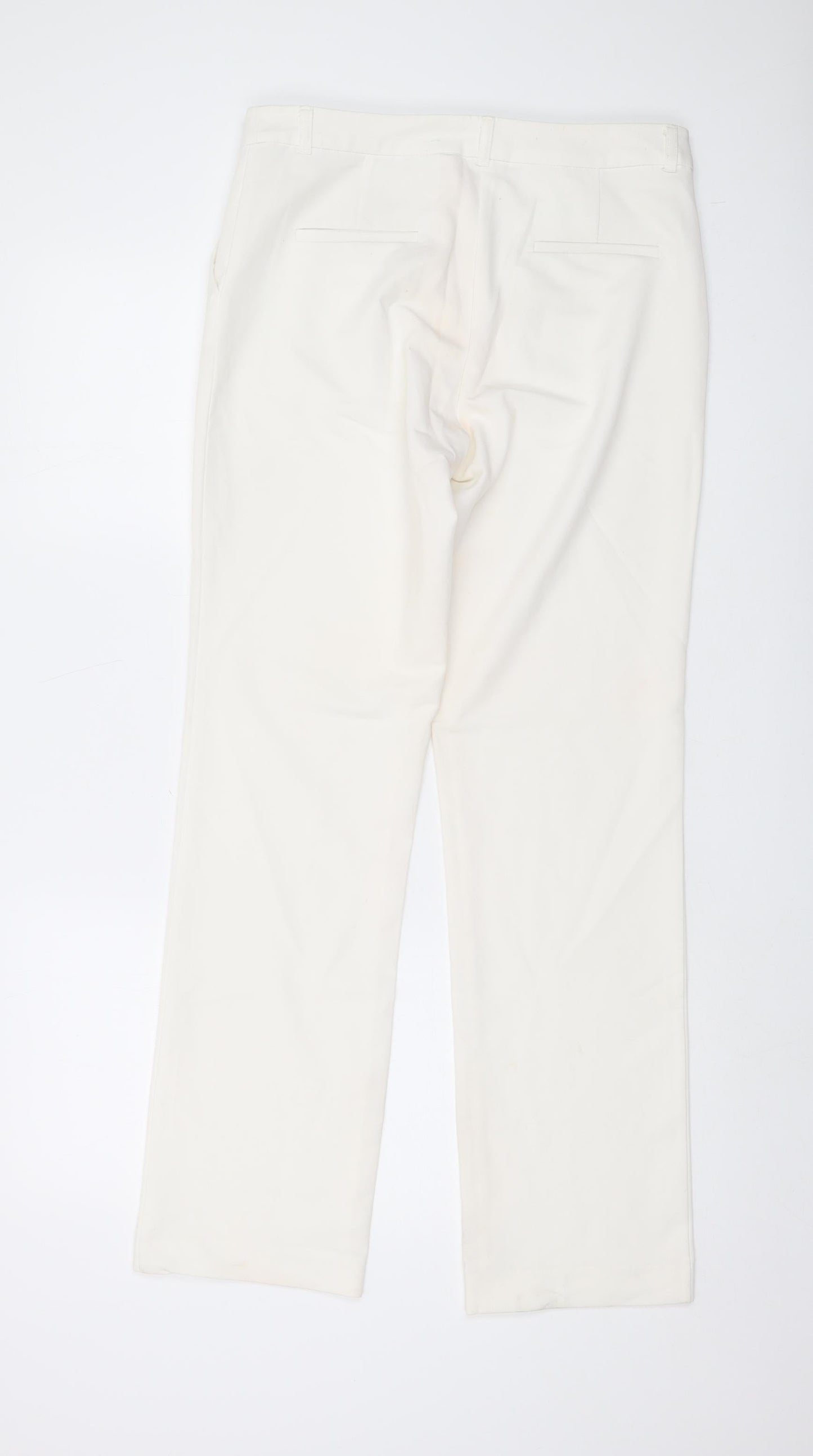 Womens UK Size S Collection Regular Fit  Ivory Trousers