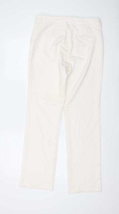 Womens UK Size S Collection Regular Fit  Ivory Trousers