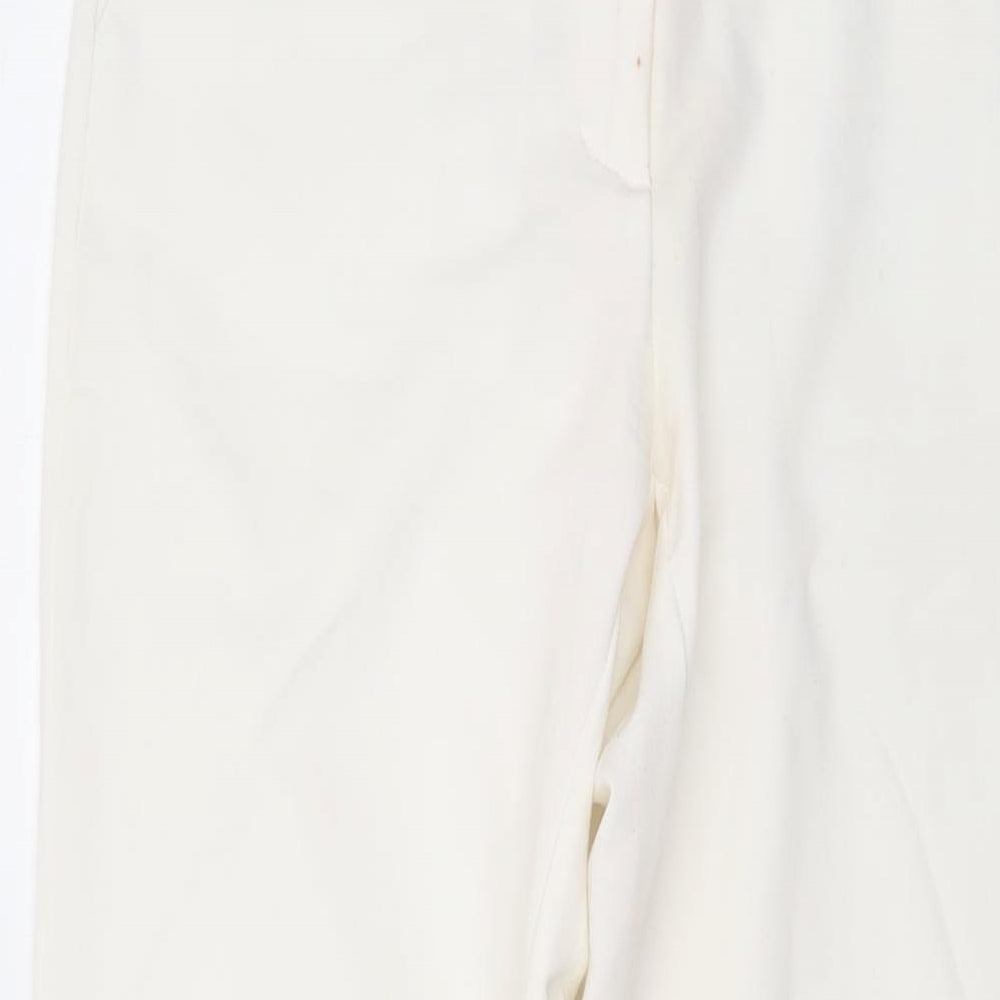 Womens UK Size S Collection Regular Fit  Ivory Trousers