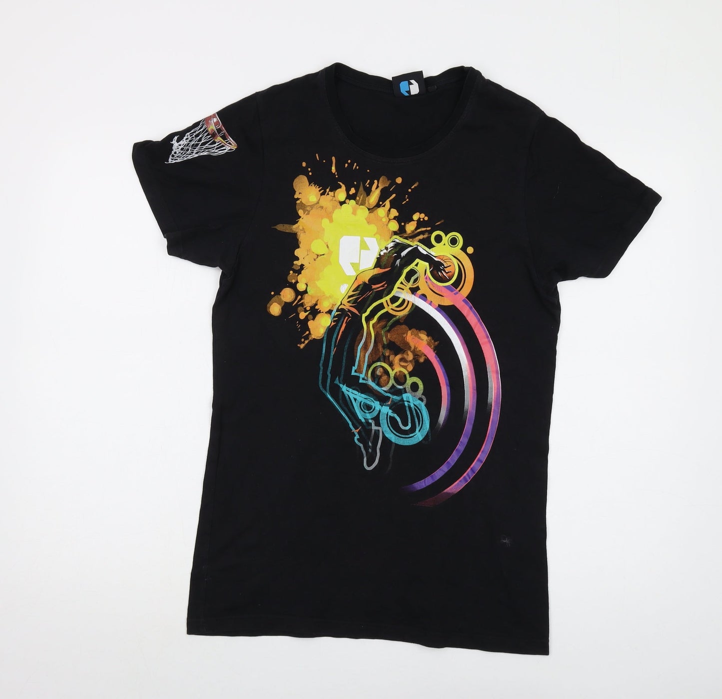 Sneaker Freak Mens Black Cotton T-Shirt Size M Crew Neck