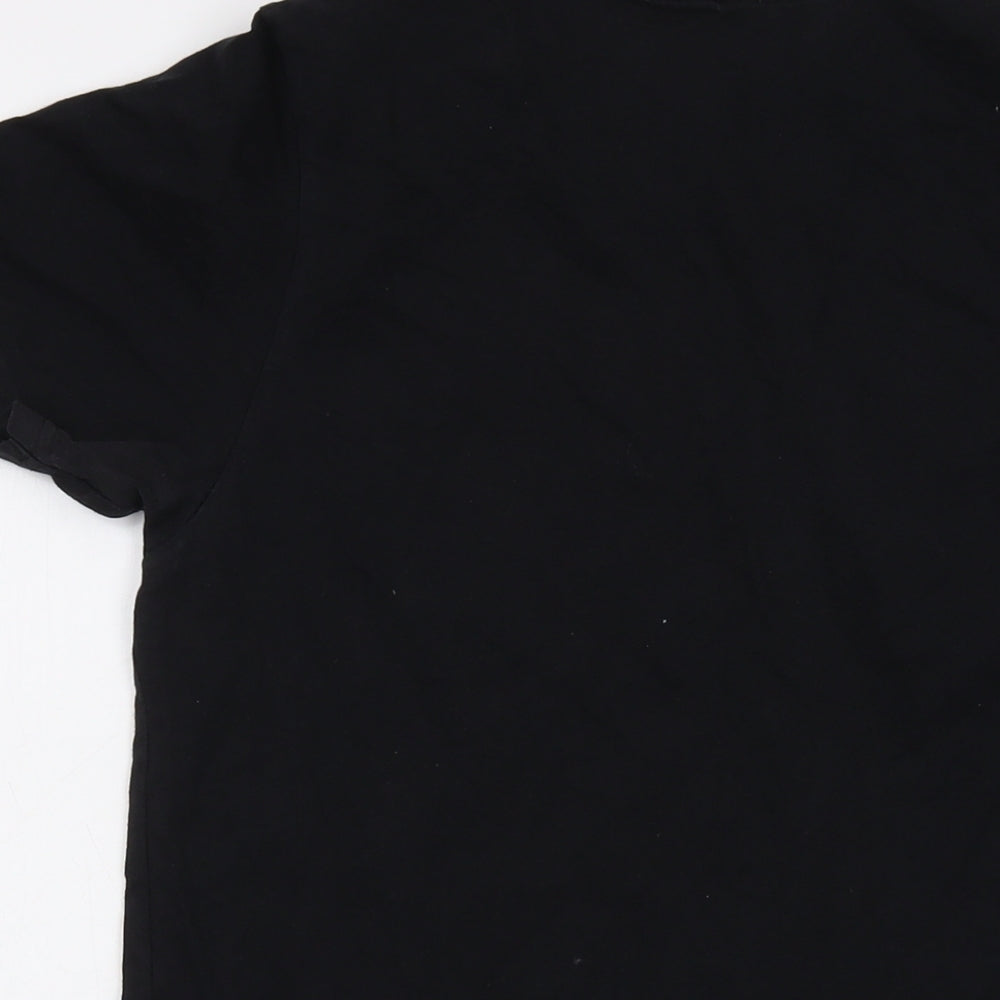Sneaker Freak Mens Black Cotton T-Shirt Size M Crew Neck