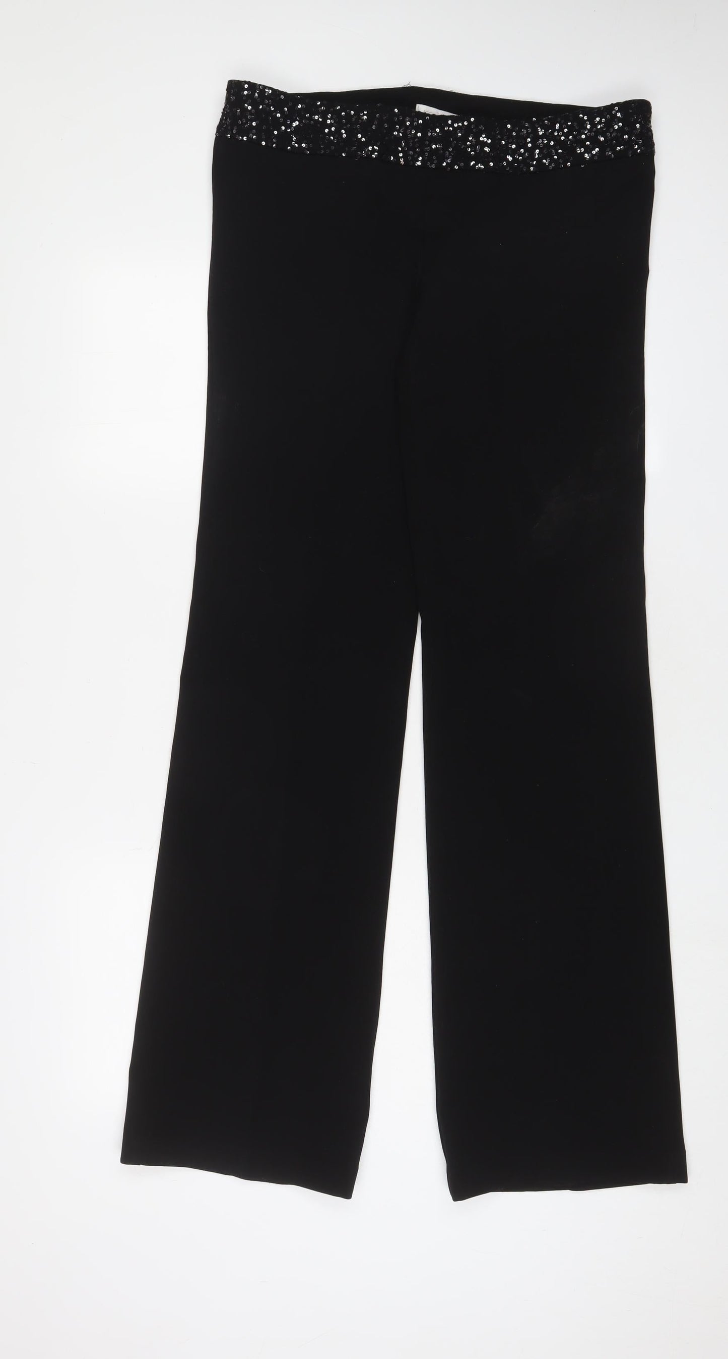 Womens UK Size 14 Kookai Regular Fit  Black Trousers