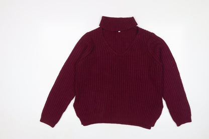 Womens UK Size 12 Red Herring Purple Pullover Jumper