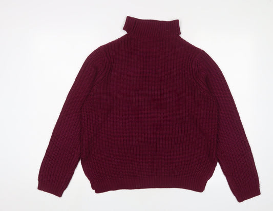Womens UK Size 12 Red Herring Purple Pullover Jumper
