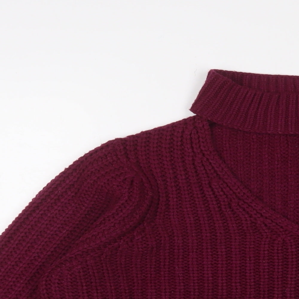 Womens UK Size 12 Red Herring Purple Pullover Jumper