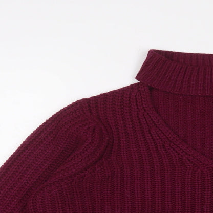 Womens UK Size 12 Red Herring Purple Pullover Jumper