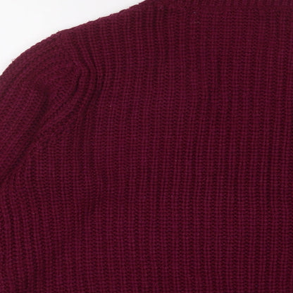 Womens UK Size 12 Red Herring Purple Pullover Jumper
