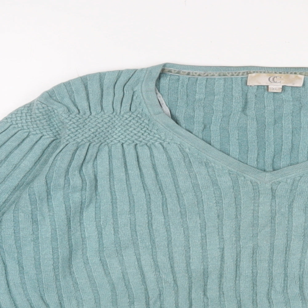 Womens UK Size XL Cc Blue Pullover Jumper