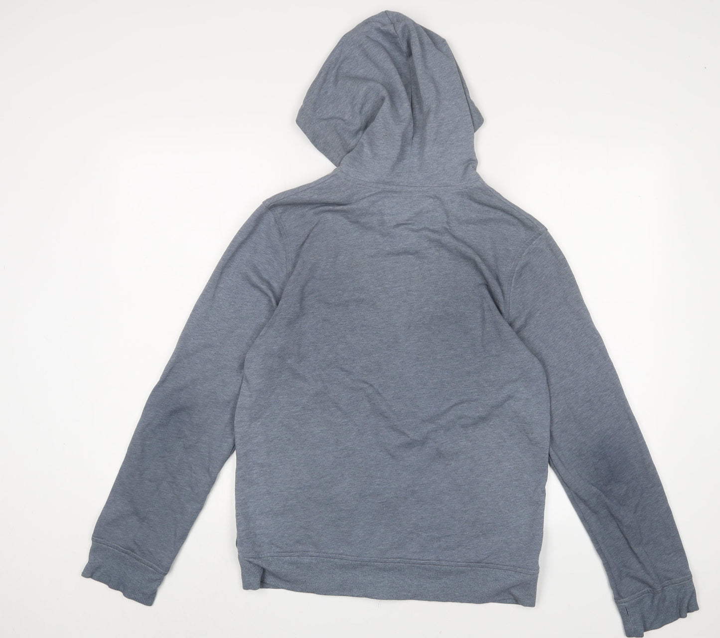 Topman Mens Blue Cotton Full Zip Hoodie Size XS - Pockets