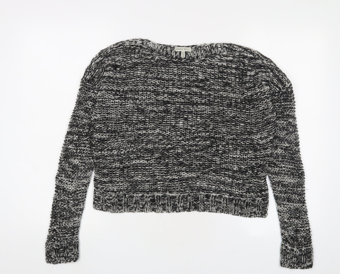Womens UK Size 10 Brave Soul Black Pullover Jumper