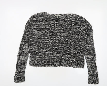 Womens UK Size 10 Brave Soul Black Pullover Jumper