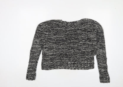 Womens UK Size 10 Brave Soul Black Pullover Jumper