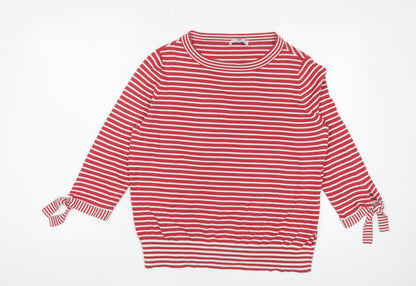 Womens UK Size 16 Peter Hahn Red Pullover Jumper