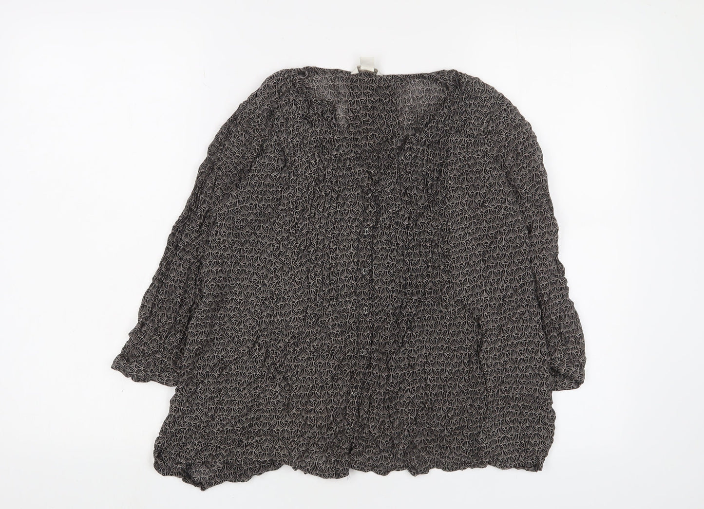 Womens UK Size 12 Monsoon Black Basic Blouse