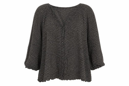 Womens UK Size 12 Monsoon Black Basic Blouse