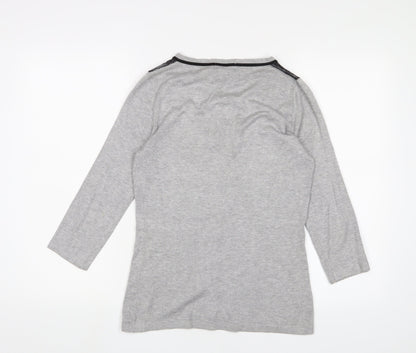 Womens UK Size 8 Kaliko Grey Cardigan Jumper