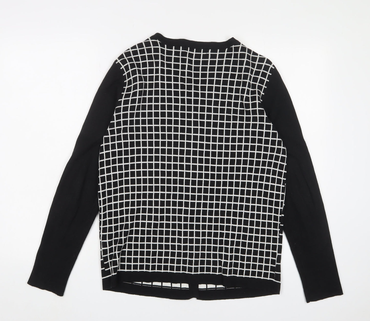 Womens UK Size L Monoprix Black Cardigan Jumper