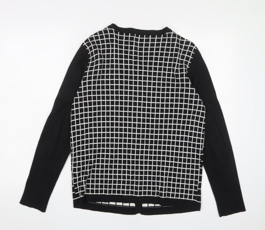 Womens UK Size L Monoprix Black Cardigan Jumper