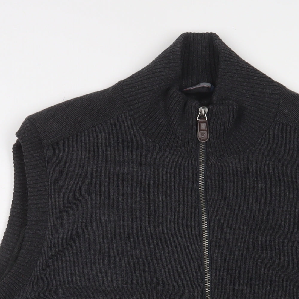 Mens UK Size L Blue Harbour Grey Full Zip Sweatshirt