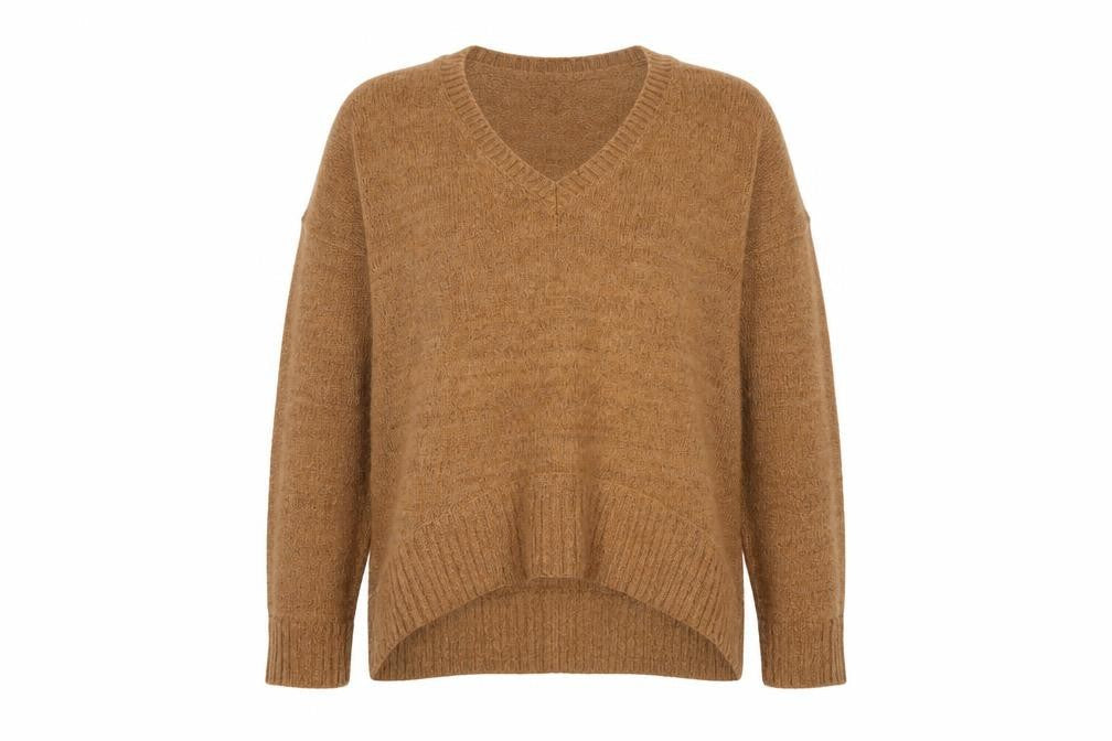 Womens UK Size M VERO MODA Brown Pullover Jumper