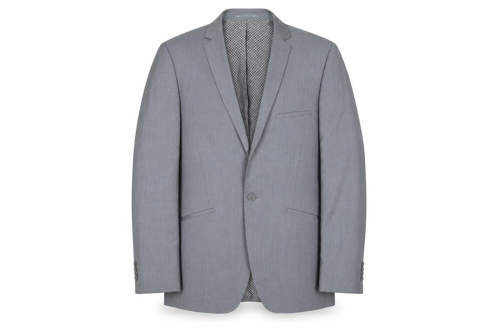 Lambretta Mens Grey Polyester Jacket Suit Jacket Size 40 Regular