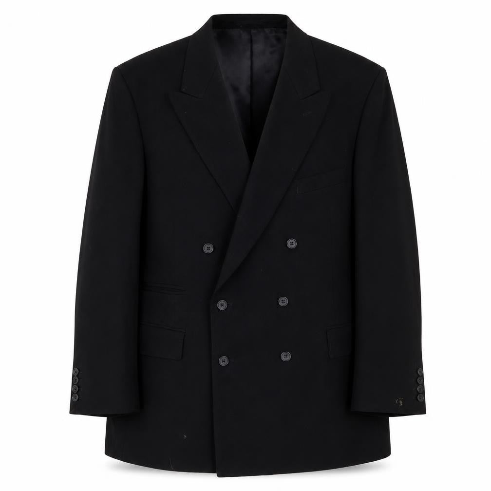 Mens UK Size 44 Carl Stuart Regular Black Suit Jacket
