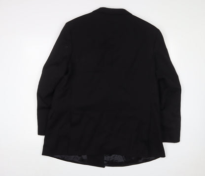 Mens UK Size 44 Carl Stuart Regular Black Suit Jacket