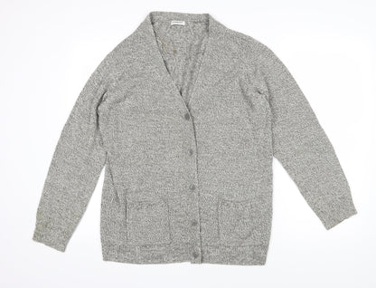 Damart Womens Green V-Neck Acrylic Cardigan Jumper Size 14