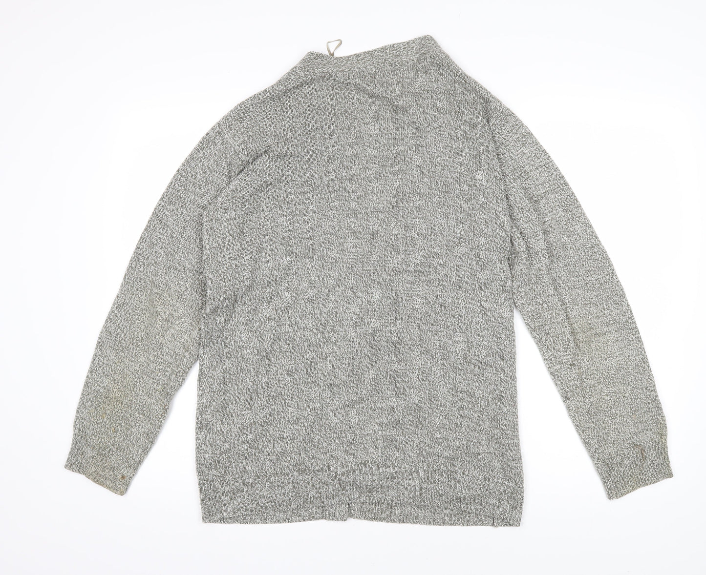 Damart Womens Green V-Neck Acrylic Cardigan Jumper Size 14