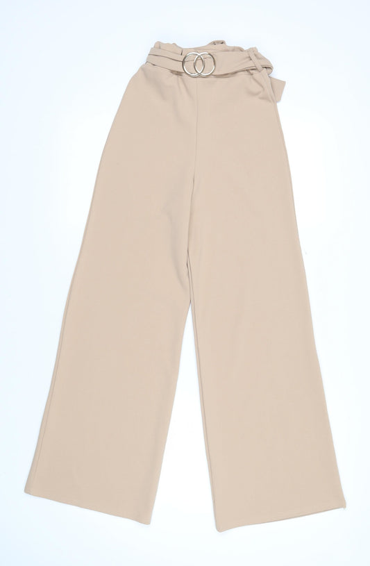 Womens UK Size 6 Stylewise Regular Fit  Beige Trousers