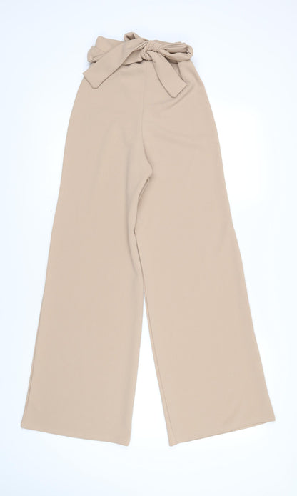Womens UK Size 6 Stylewise Regular Fit  Beige Trousers