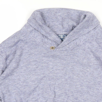 Marine Girls Purple Collared 100% Cotton Pullover Jumper Size 7-8 Years Pullover