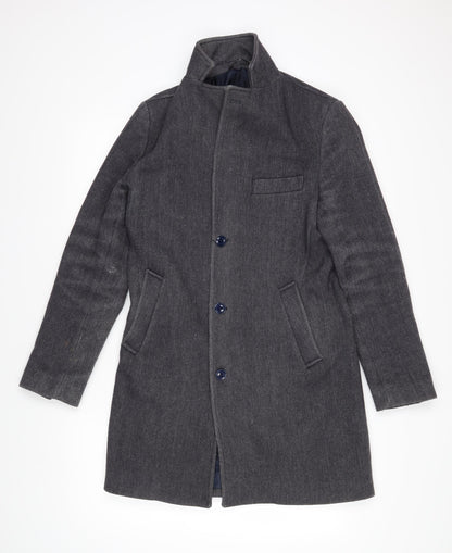 Mens UK Size 46 Fusaro Grey Overcoat