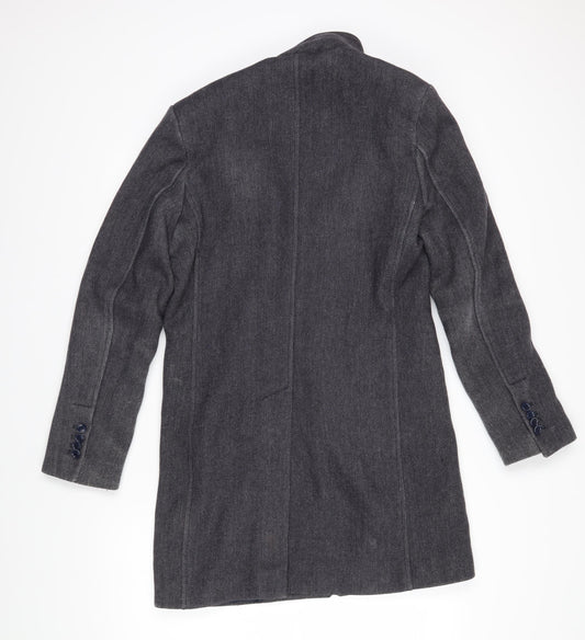 Mens UK Size 46 Fusaro Grey Overcoat