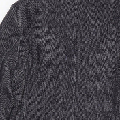 Mens UK Size 46 Fusaro Grey Overcoat