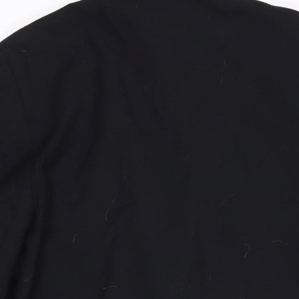 E.A.S Womens Black Jacket Blazer Size 16 Button