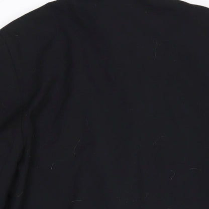 E.A.S Womens Black Jacket Blazer Size 16 Button