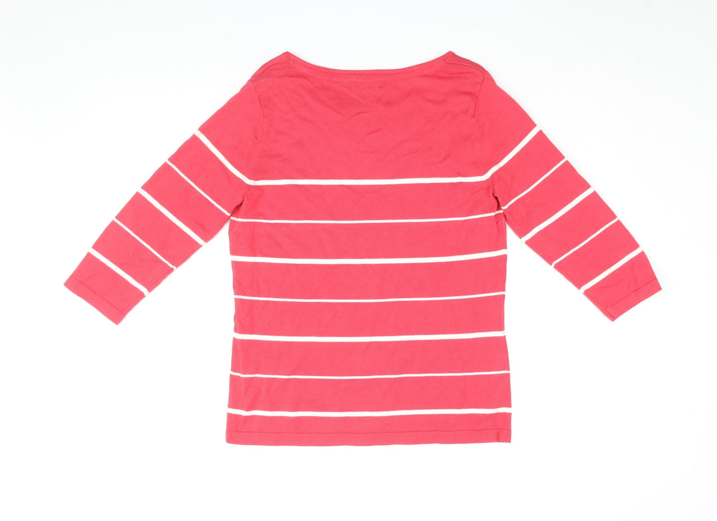 Womens UK Size S BM Pink Basic T-Shirt