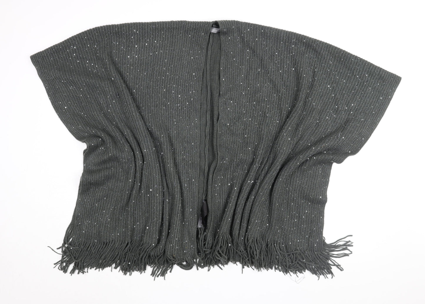 Womens UK Size One Size Principles Green Cape Jumper