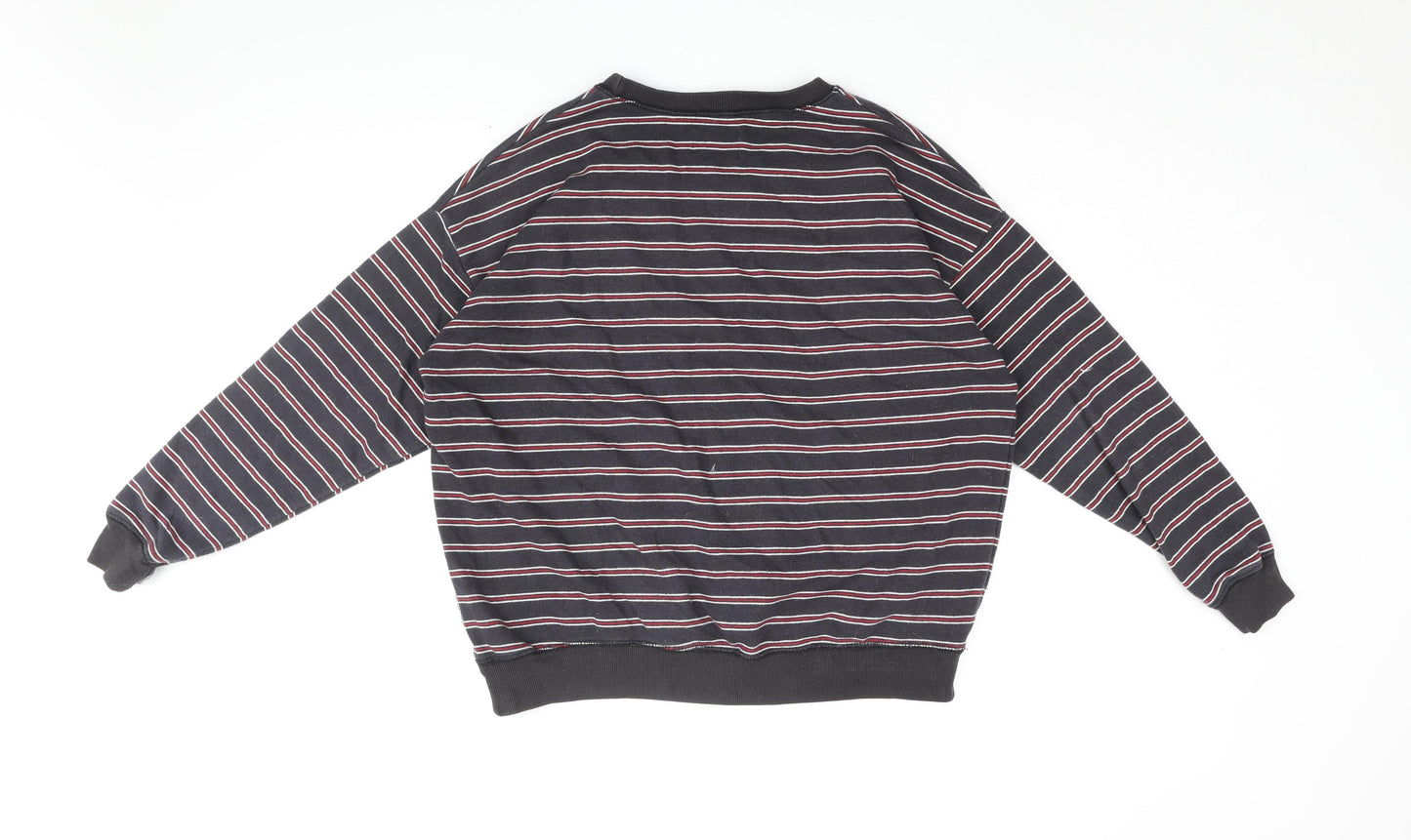 Mens UK Size L Pull&Bear Blue Pullover Sweatshirt