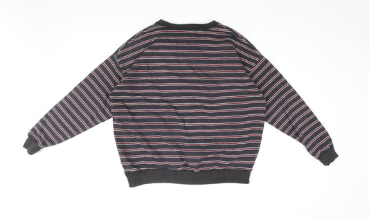 Mens UK Size L Pull&Bear Blue Pullover Sweatshirt