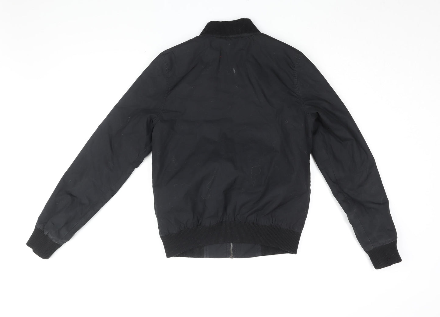Mens UK Size XS Topman Black Bomber Jacket