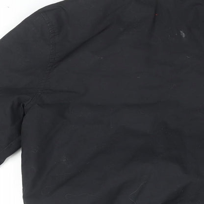 Mens UK Size XS Topman Black Bomber Jacket