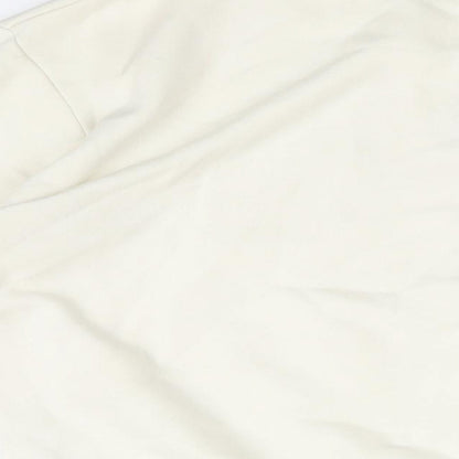 H&M Womens Ivory Cotton Pullover Sweatshirt Size S Pullover - Cote D'azuz