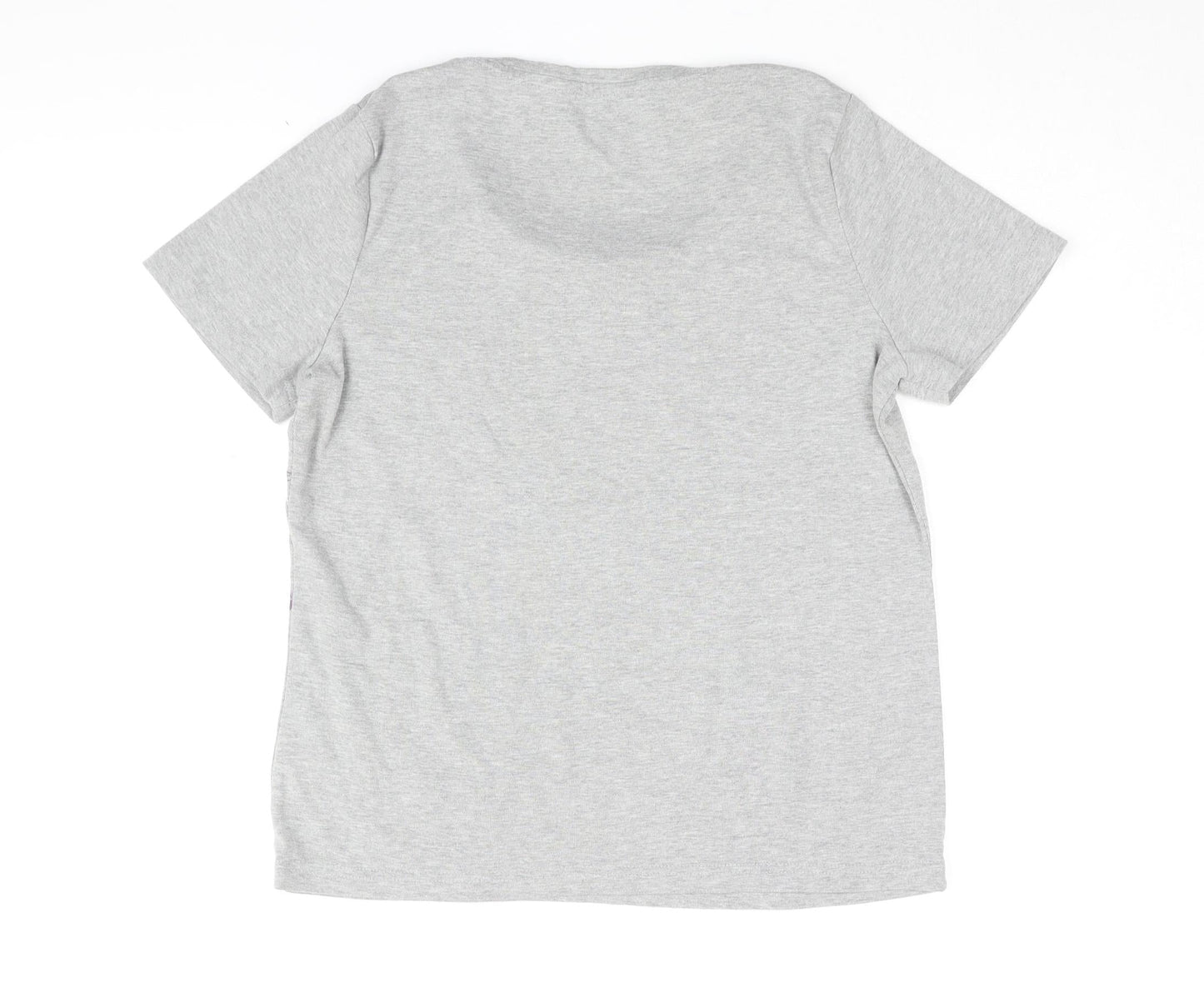 Womens UK Size M Bm Casual Grey Basic T-Shirt