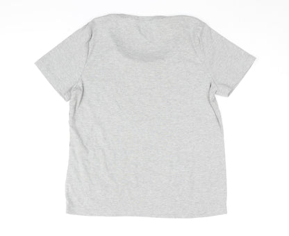 Womens UK Size M Bm Casual Grey Basic T-Shirt