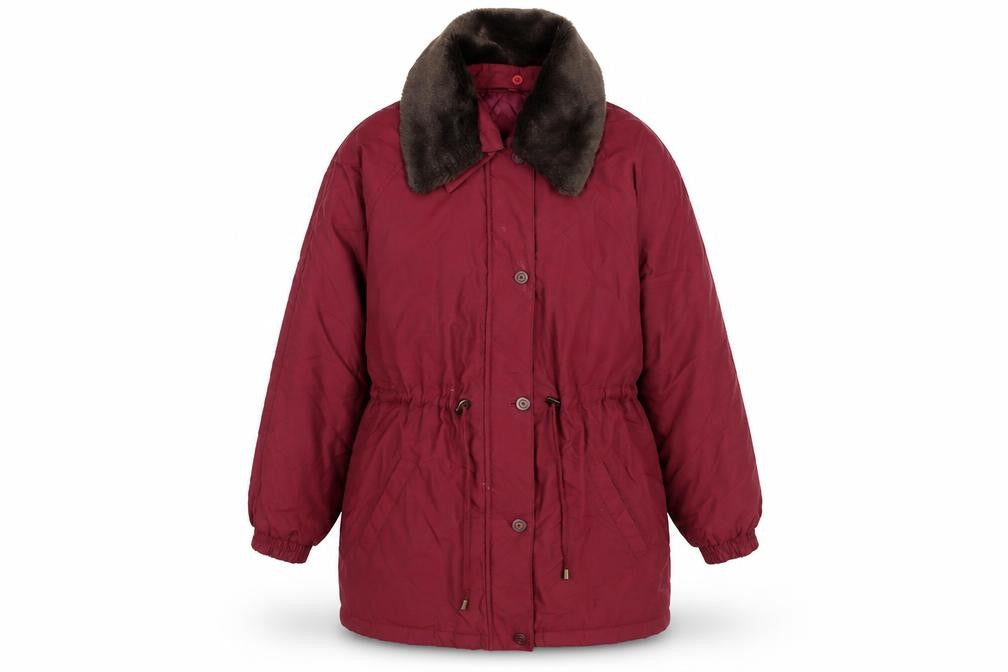 Womens UK Size 14 Berkertex Red Overcoat