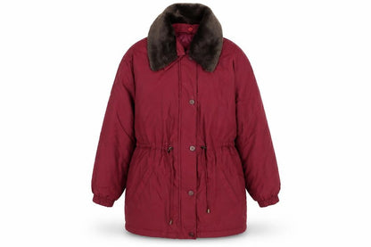 Womens UK Size 14 Berkertex Red Overcoat