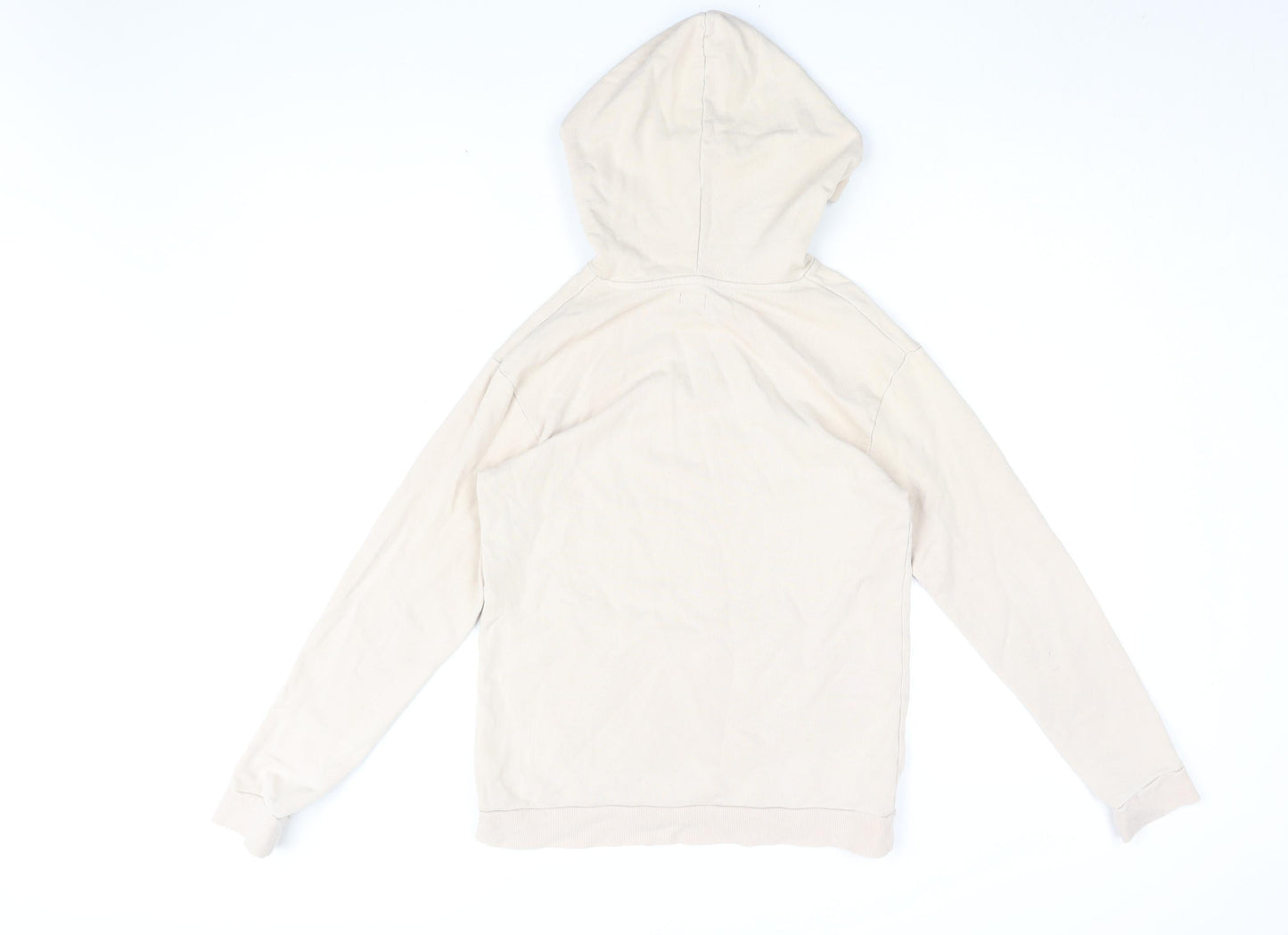 River Island Girls Pink Cotton Pullover Hoodie Size 9-10 Years Pullover